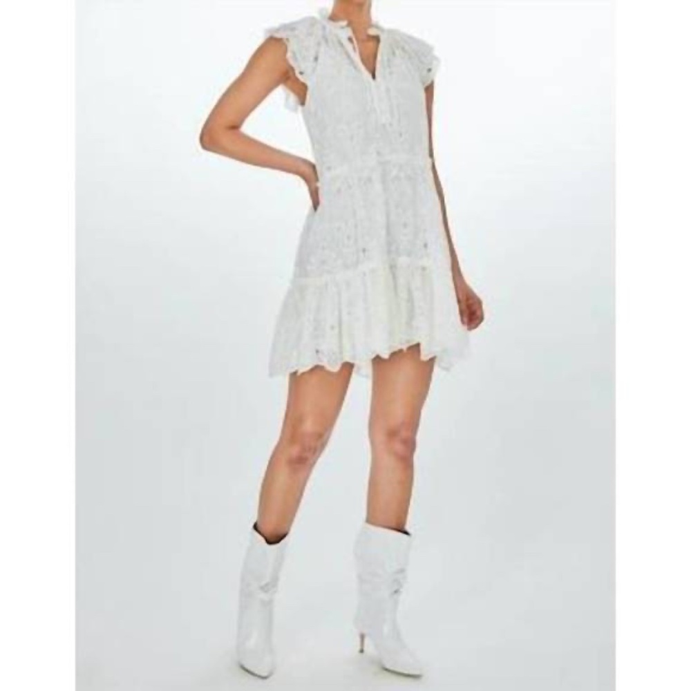 Generation Love Mirabelle white eyelet dress NWT $ 325  Size M